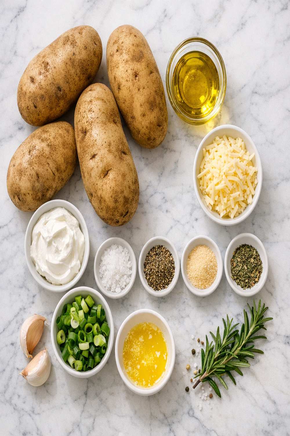 Air Fryer Russet Potatoes Recipe ingredients