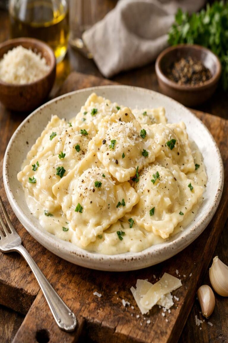 Alfredo Ravioli Recipe
