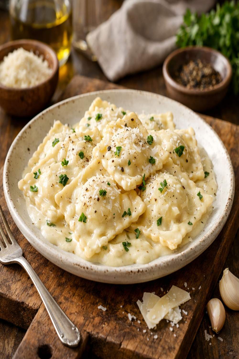 Alfredo Ravioli Recipe