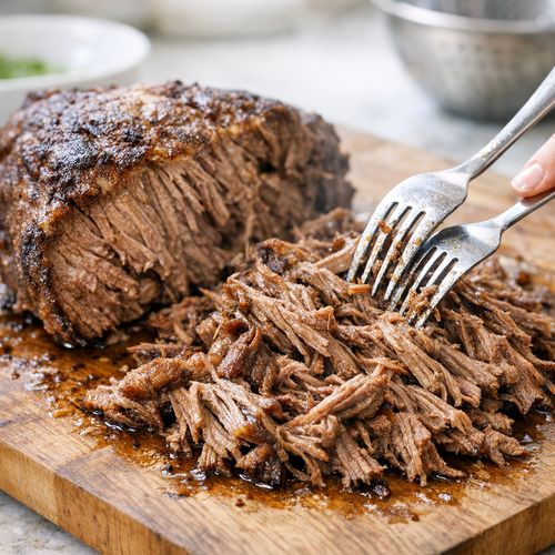 Step 5: Shred and Drain the Meat