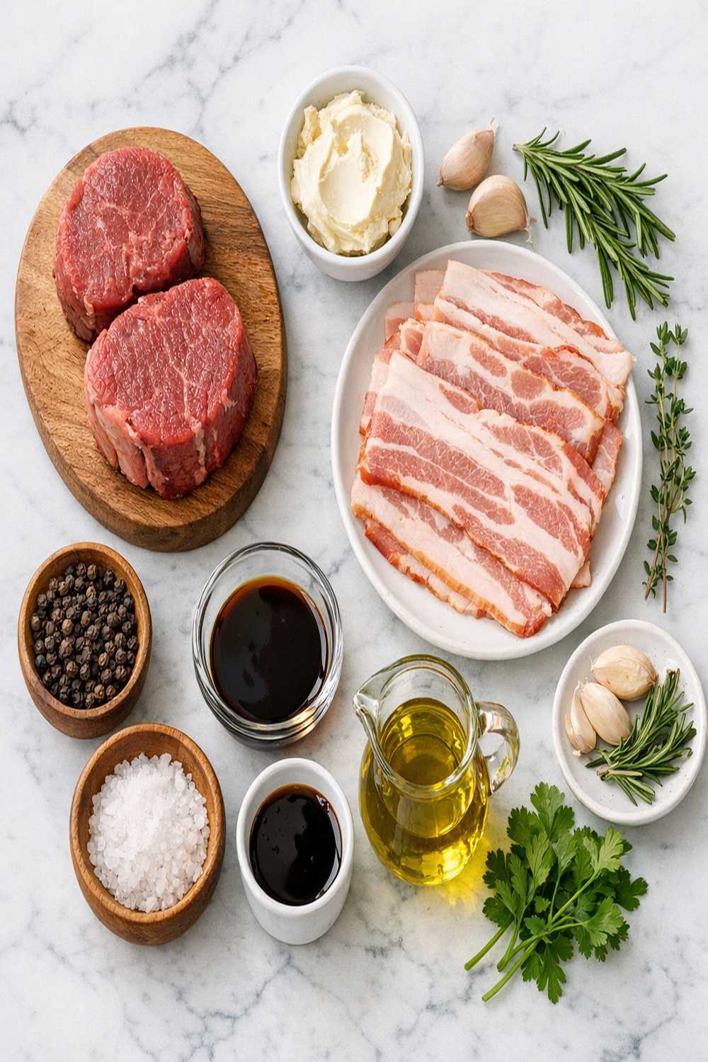 Bacon Wrapped Steak Recipe ingredients