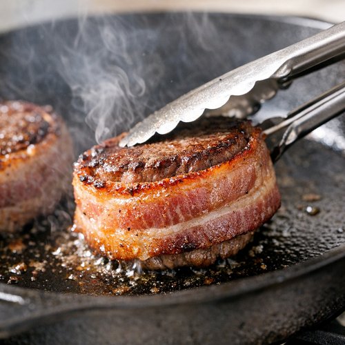 Step 4: Sear the Bacon Seal First