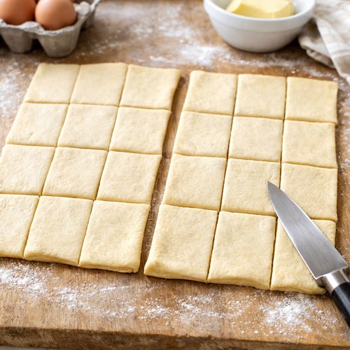 Step 3: Unroll and Cut Your Dough
