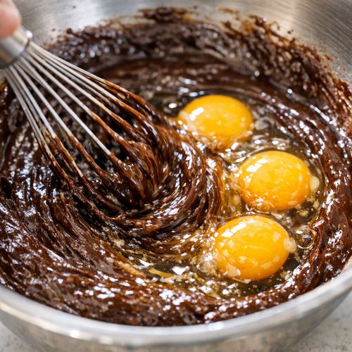 Step 4: Temper and Add Eggs