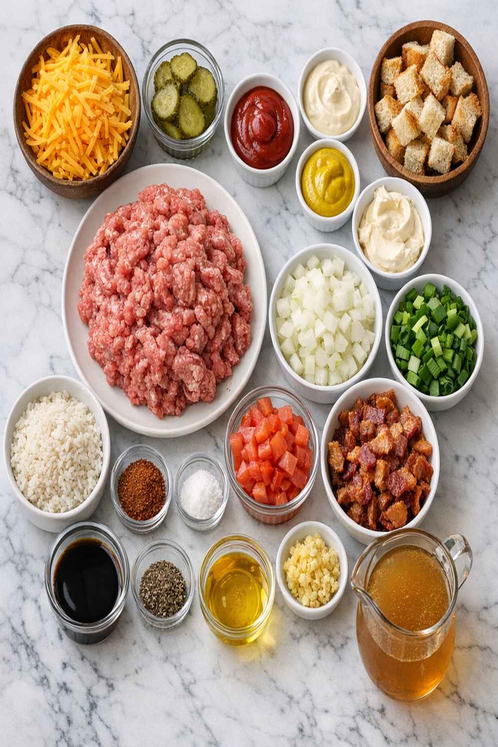 Burger Skillet Recipe ingredients