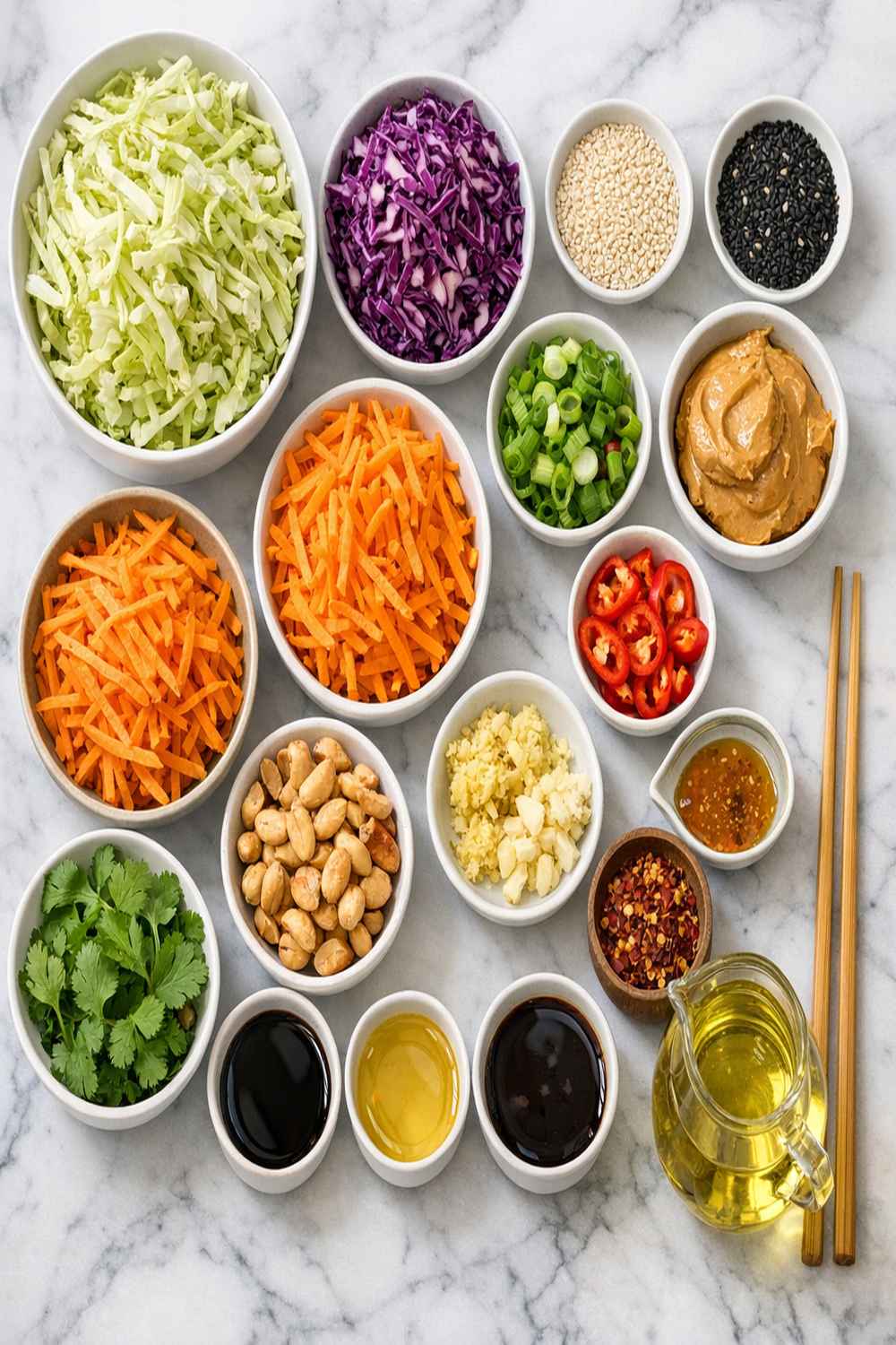 Asian Coleslaw Recipe ingredients