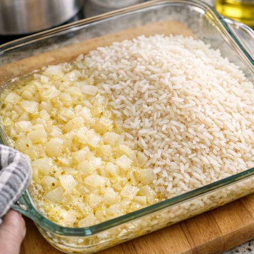 Step 6: Check Your Onions, Then Add Rice